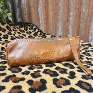 Patricia Nash tooled leather pencil case